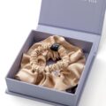 Gift set - Silk scrunchie and mini hair gum in a gift box