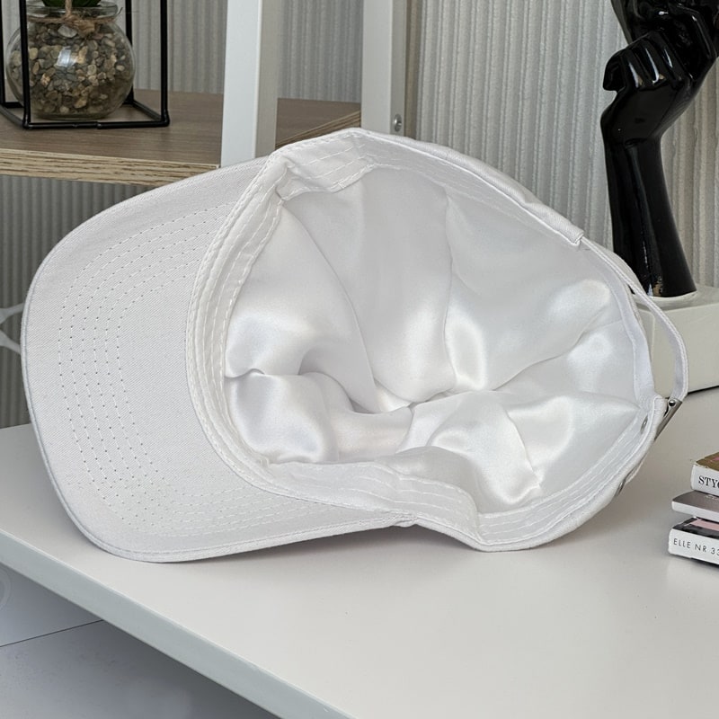 Mulberry silk lined peaked hat
