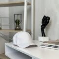 Mulberry silk lined peaked hat