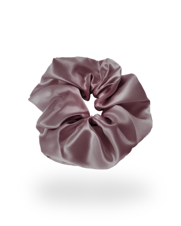 Siidist juuksekumm scrunchie lilla