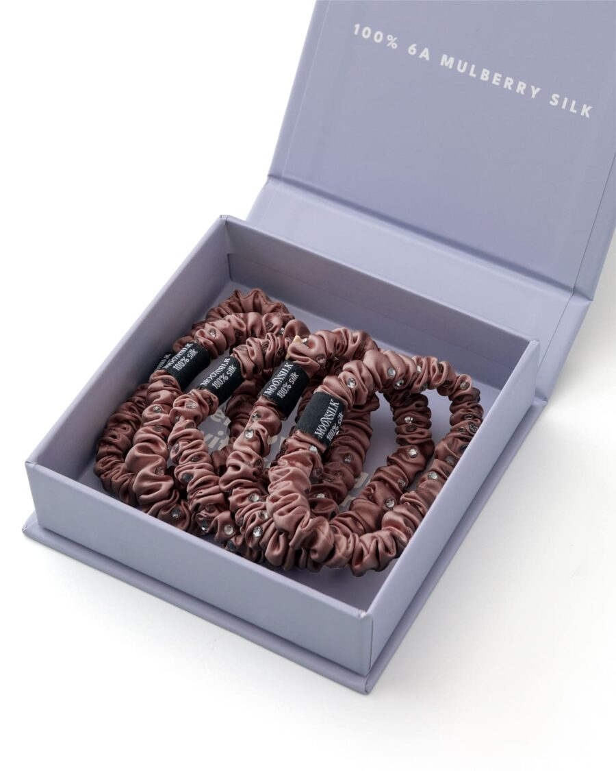 000-_0009_lilla rhine Mini hiusnauhasetti silkkikivillä (5 kpl)