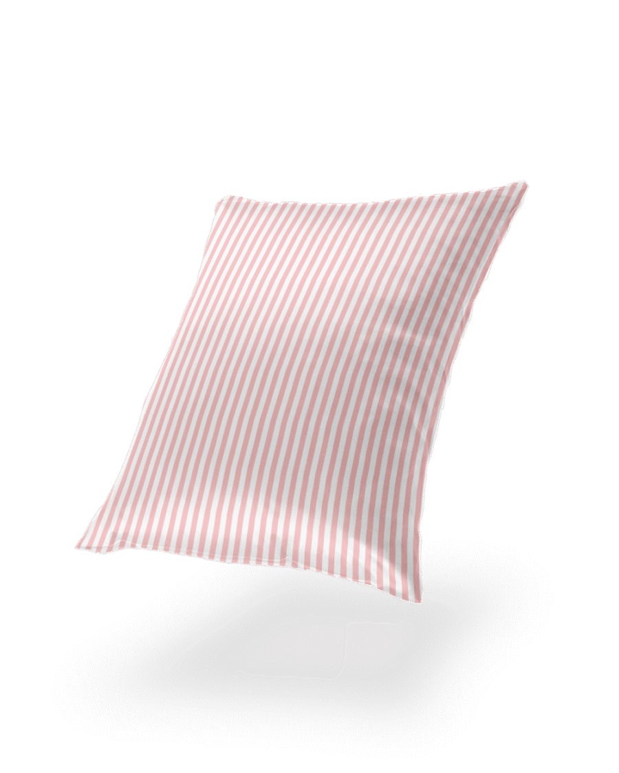 Pillowcase-triibiline-roosa Set - Silkki tyynyliina lukolla + unimaski